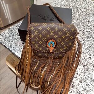 Brown Fringe Designer Bag